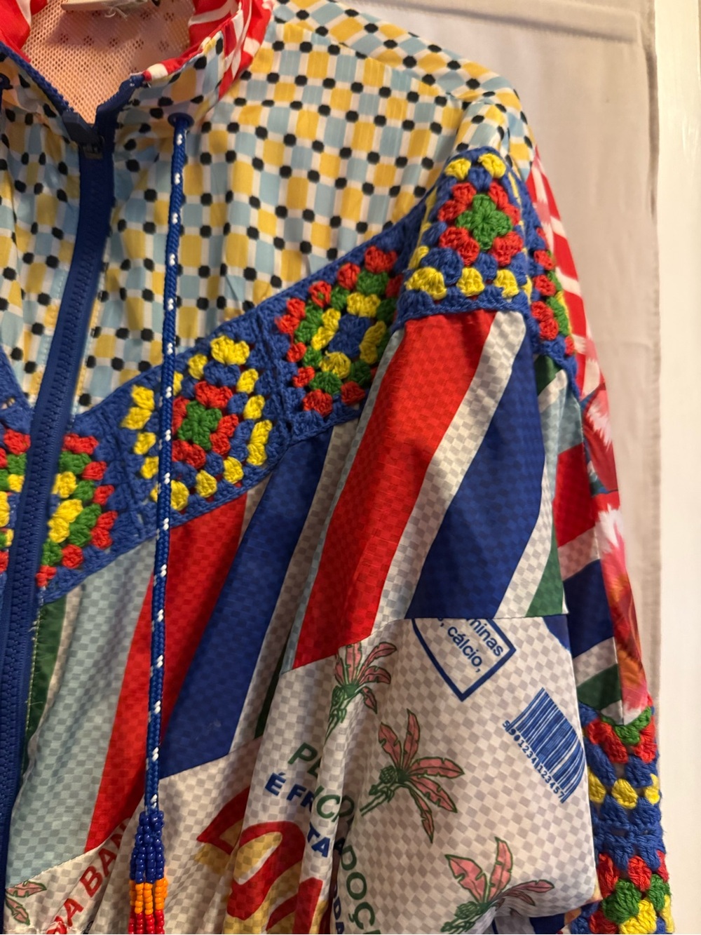 Farm Rio Colorful Printed Windbreaker Jacket - Picture 6 of 9
